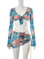 Load image into Gallery viewer, Sheer Top &amp; Skirts
