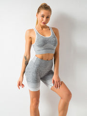 Load image into Gallery viewer, Long Sleeve Top &amp; Legging Fitness Outfit
