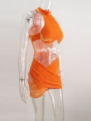 Load image into Gallery viewer, Hollow Out Velvet Mini Dress
