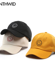 Load image into Gallery viewer, Smile Face Adjustable Baseball Cap
