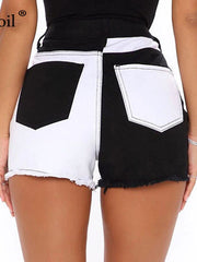 Load image into Gallery viewer, Black And White Shorts