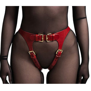 Faux Leather Lingerie Harness