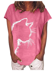 Load image into Gallery viewer, Cat Silhouette T-Shirt
