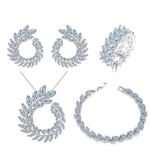 Sterling Silver Cubic Zirconia Jewelry Set