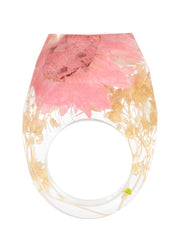 Load image into Gallery viewer, Handmade Dried Flower Resin Ring 
