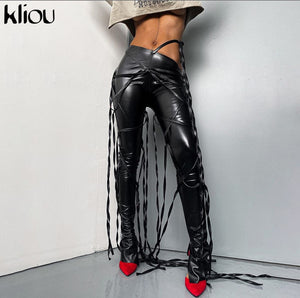 Faux Leather Pants or Top (sold separately)