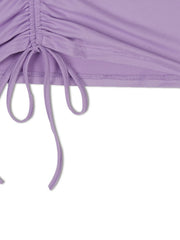 Load image into Gallery viewer, Long Sleeve Drawstring Mini Dress 
