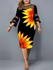 Load image into Gallery viewer, Elegant Floral Printed Dress
