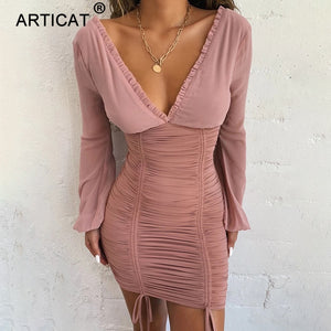 Bodycon Ruffle Dress