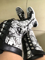 Load image into Gallery viewer, High Boots With Spikes
