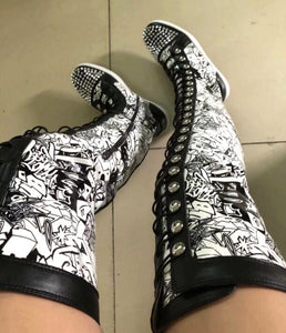 High Boots With Spikes