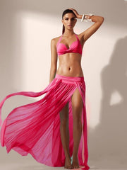 Load image into Gallery viewer, Women Skirts 2019 Fashion Chiffon Swimwear Bikini Cover Up Beach Maxi Long Wrap Summer Elegant Skirt Sexy Woman Sarong Beachwear
