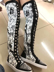 Load image into Gallery viewer, High Boots With Spikes
