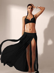 Load image into Gallery viewer, Women Skirts 2019 Fashion Chiffon Swimwear Bikini Cover Up Beach Maxi Long Wrap Summer Elegant Skirt Sexy Woman Sarong Beachwear
