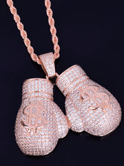 Load image into Gallery viewer, Boxing Gloves Pendant Necklace
