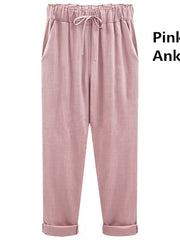 Load image into Gallery viewer, Linen Baggy Pants 
