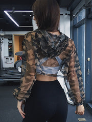 Load image into Gallery viewer, Sheer Hooded Top 
