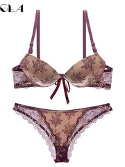Load image into Gallery viewer, Lace Print Bra and Underwear

