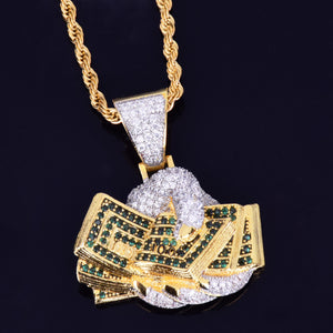 Money in the Hand Pendant Necklace