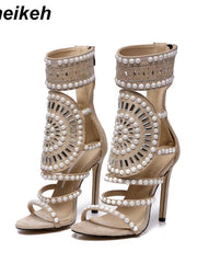 Load image into Gallery viewer, Beaded High Heels
