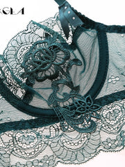 Load image into Gallery viewer, Luxurious Bra &amp; Panties Lace Lingerie Set
