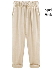 Load image into Gallery viewer, Linen Baggy Pants 
