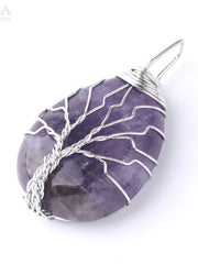 Load image into Gallery viewer, Tree of Life Natural Stone Pendant Necklace
