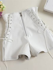 Load image into Gallery viewer, Side Lace-Up Shorts
