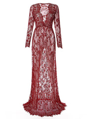 Load image into Gallery viewer, Maternity Sheer Lace Dress
