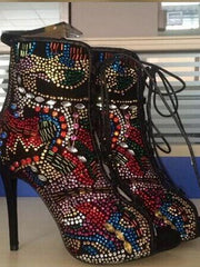 Load image into Gallery viewer, Rhinestone High Heels
