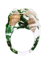 Load image into Gallery viewer, Handmade Dried Flower Resin Ring 
