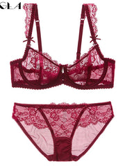 Load image into Gallery viewer, Lace Bra and Underwear
