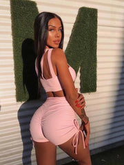 Load image into Gallery viewer, Side Drawstring Booty Shorts
