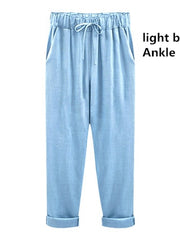 Load image into Gallery viewer, Linen Baggy Pants 
