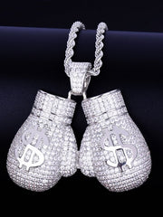 Load image into Gallery viewer, Boxing Gloves Pendant Necklace
