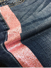 Load image into Gallery viewer, Side Stripes Denim Jeans
