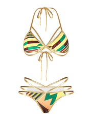 Load image into Gallery viewer, Bikini Ethnic Color Pattern Print
