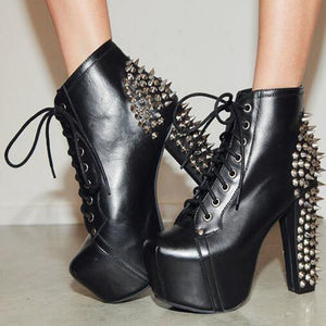 Chunky High Heel With Spikes