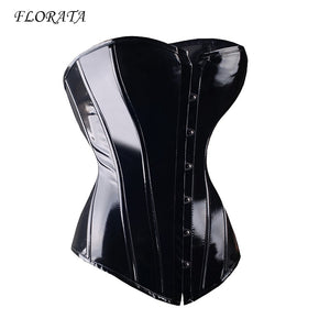 Faux Leather Corset