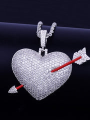 Load image into Gallery viewer, Heart Arrow Necklace &amp; Pendant
