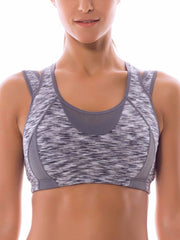 Load image into Gallery viewer, High Impact Mesh Panel Sports Bra
