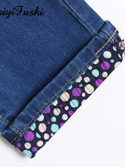 Load image into Gallery viewer, Knee Length Jeans Shorts
