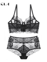 Load image into Gallery viewer, Luxurious Bra &amp; Panties Lace Lingerie Set
