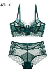 Load image into Gallery viewer, Luxurious Bra &amp; Panties Lace Lingerie Set
