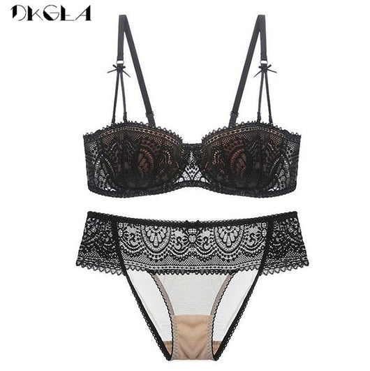 Detailed Lace Bra and Underwear