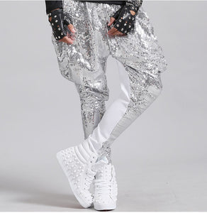 Sequin Harem Pants