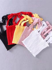 Load image into Gallery viewer, Tube Crop Top with Bow Tie 
