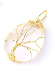 Load image into Gallery viewer, Tree of Life Natural Stone Pendant Necklace
