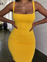 Load image into Gallery viewer,  Sleeveless Bodycon Mini Dress 
