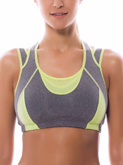 Load image into Gallery viewer, High Impact Mesh Panel Sports Bra
